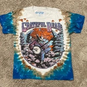 Liquid Blue Grateful Dead Tie Dye T-shirt Size Small